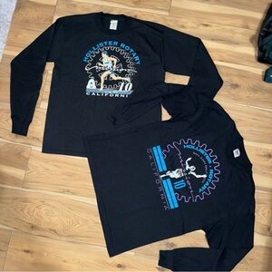 hollister california long sleeve VTG sz. L (2) bundle San Jaun Bautista Run 90s